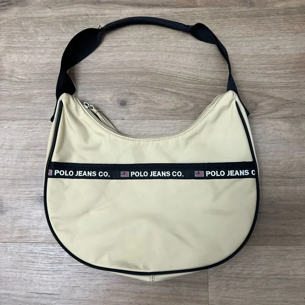 Y2K Ralph Lauren Polo Jeans Co Shoulder Satchel Bag